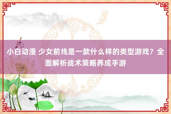 小白动漫 少女前线是一款什么样的类型游戏？全面解析战术策略养成手游